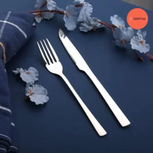 کارد و چنگال میوه خوری استیل طرح شیکاگو کد۶۵