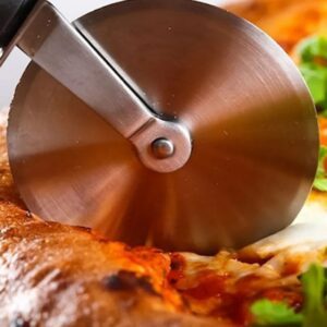 پیتزا بر استیل دسته چوب برند شنیا کد26