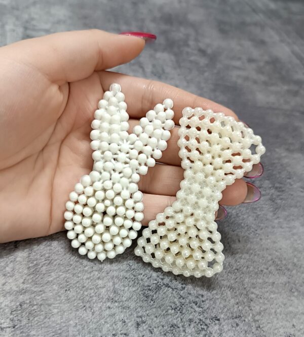گیره مو مرواریدی سفید کد 45