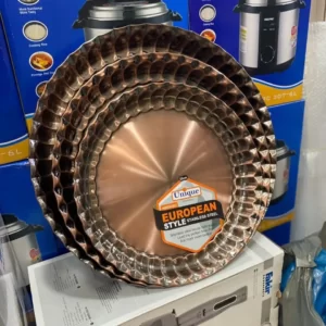 سینی گرد سه سایز کنگره مسی یونیک