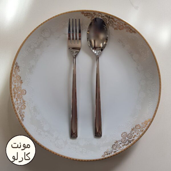 قاشق و چنگال 12 پارچه ام جی (دنا،ماینز،شیکاگو و مونت کارلو )