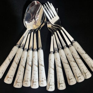 قاشق و چنگال 12 پارچه سرامیکی 6 نفره