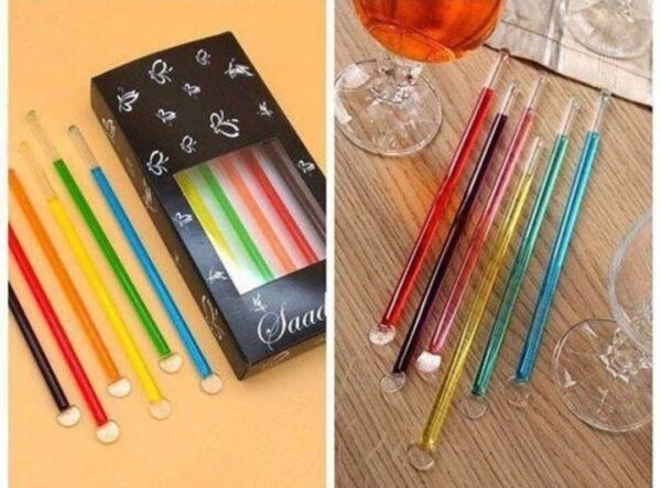 همزن رنگی شیشه ای6 عددی  کد 363