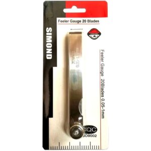 فیلر گیج 20 تیغ سیموند (SIMOND Feeler Gauge 20 Blades) کد 361
