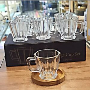 فنجان کریستال طرح استیج مارک HB. کد 416