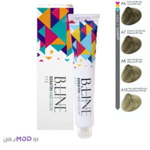 رنگ مو سری خاکستری روشن بی لاین حجم ۱۰۰ میلی لیتر کد 618