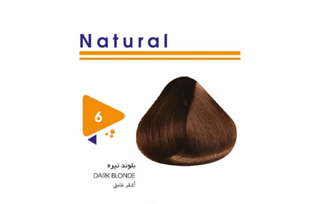 رنگ موی ویتامول شماره 6 طبیعی بلوند تیره Vitamol N6 کد ۸04