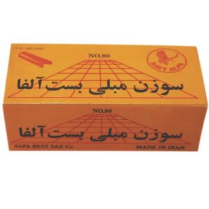 سوزن منگنه مبلی بست آلفا سایز ۸۰/۱۴ تعداد ۳۰۰۰ عدد کد ۱۰۵۲